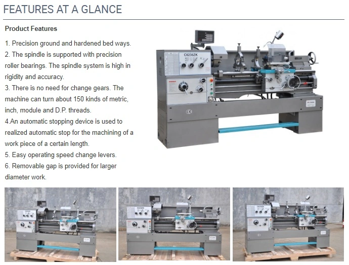 Gear Head Conventional Manual Metal Engine Lathe (mm-D400X1500)